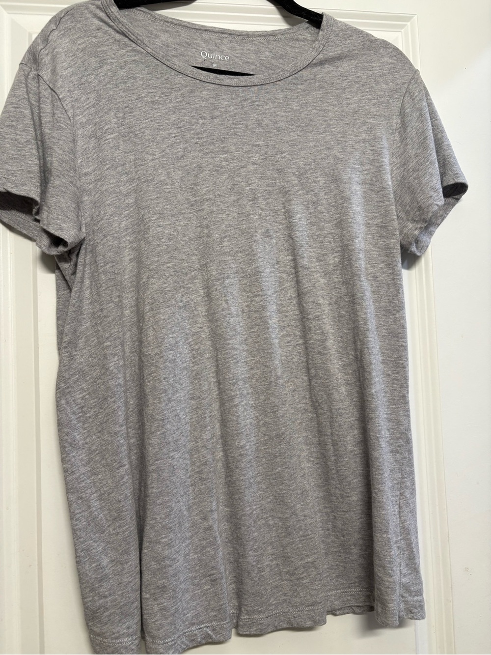 Quince Heather Gray Short Sleeve Crewneck Tee